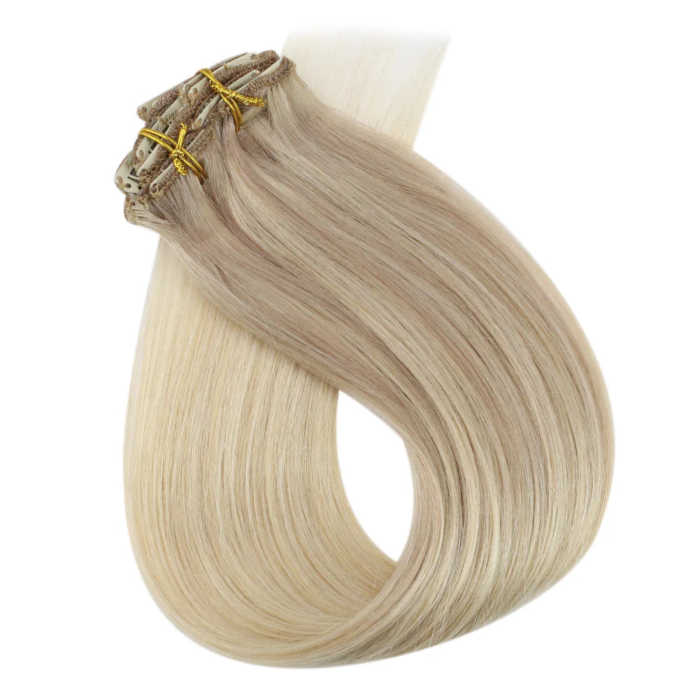 Ash Blonde to Blonde 100% Remy Human Hair（#18 22 60）