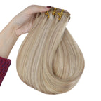 Ash Blonde Highlight Platinum Blonde 100% Remy Human Hair（#18P613）