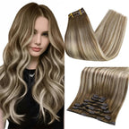 Chestnut Brown Ombre Brown With Blonde 100% Remy Human Hair（#6 60 6 ）
