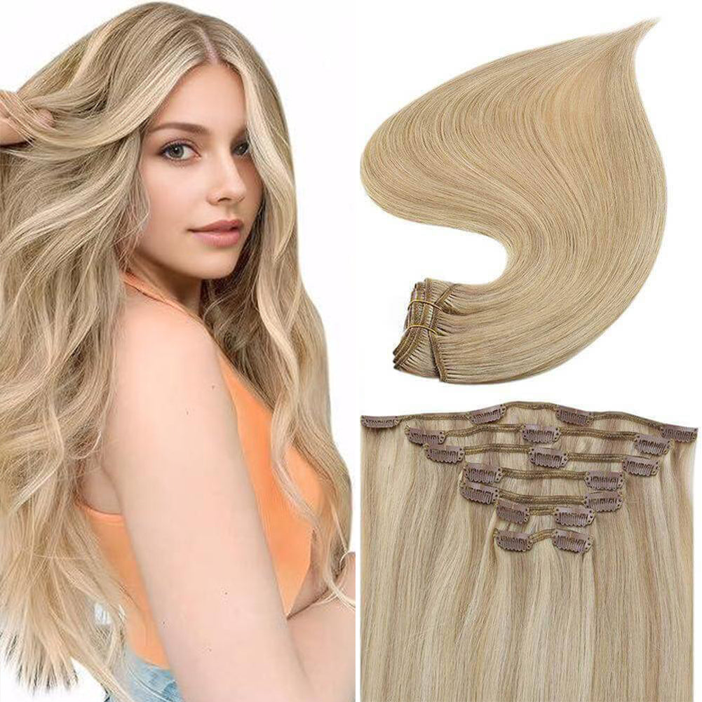 Light Blonde Highlight 100% Remy Human Hair（#16P22）