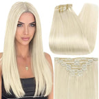 Platinum Blonde 100% Remy Human Hair（#60）