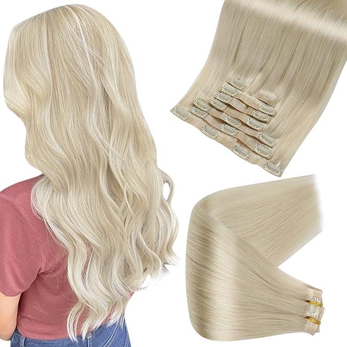 Platinum Blonde 100% Remy Human Hair（#60）