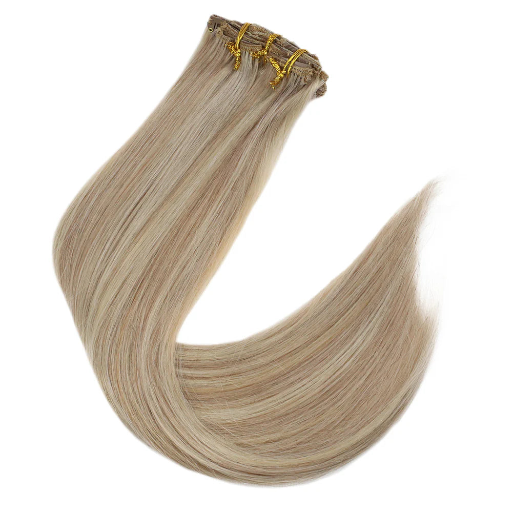 Ash Blonde Highlight Platinum Blonde 100% Remy Human Hair（#18P613）