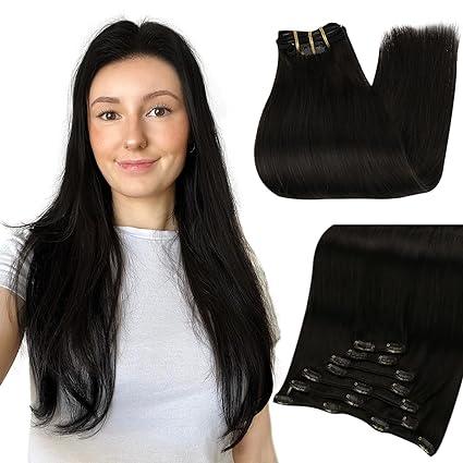 Natural Black 100% Remy Human Hair（#1B）