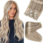 Ash Blonde Highlight Platinum Blonde 100% Remy Human Hair（#18P613）