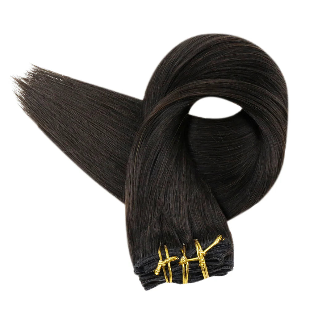 Natural Black 100% Remy Human Hair（#1B）