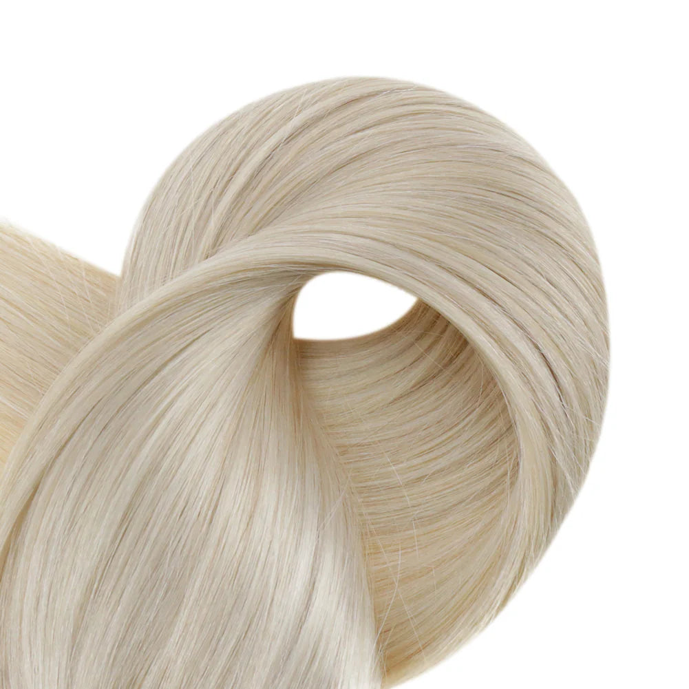 Platinum Blonde 100% Remy Human Hair（#60）