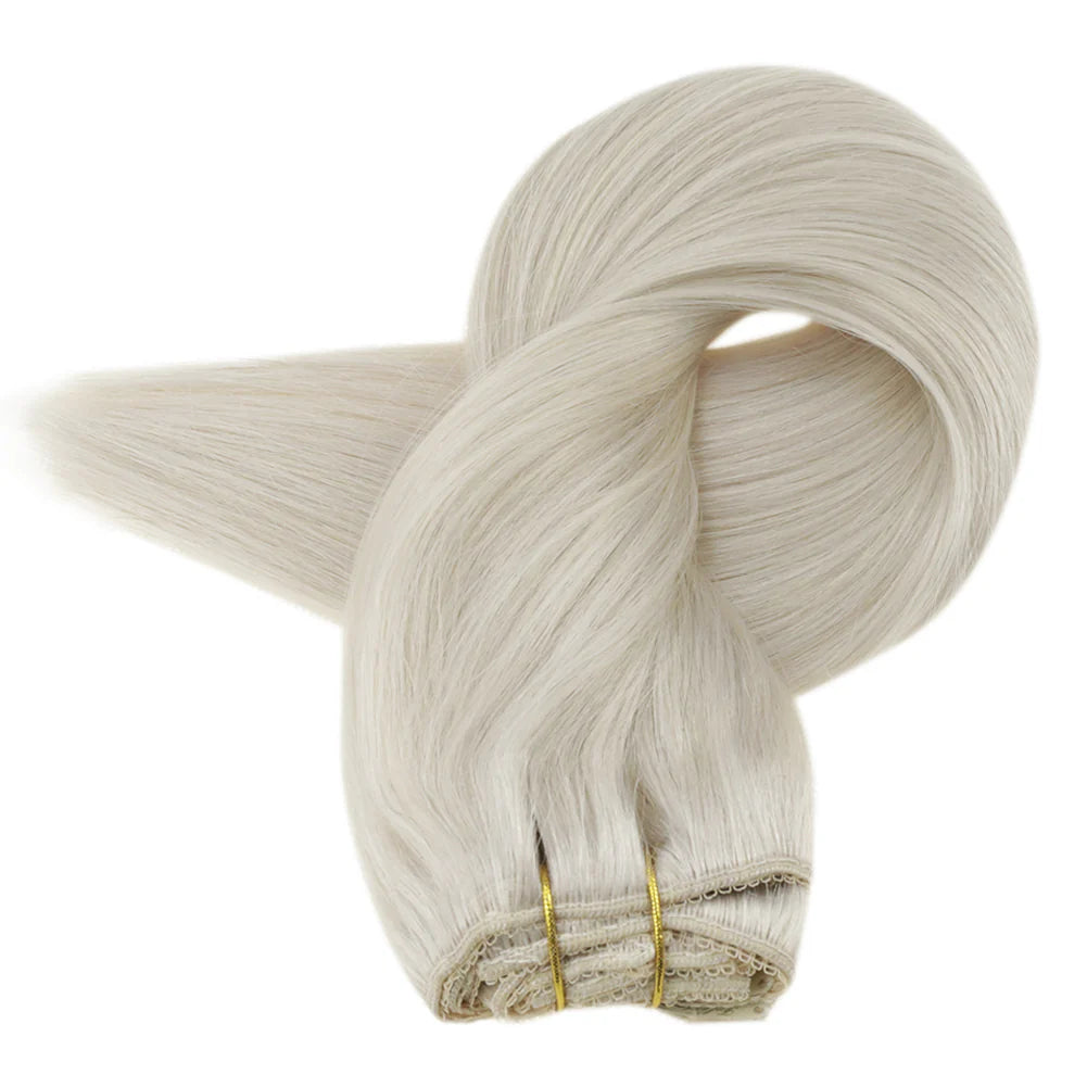 Ice Blonde 100% Remy Human Hair（#1000 ）