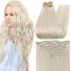 Ice Blonde 100% Remy Human Hair（#1000 ）