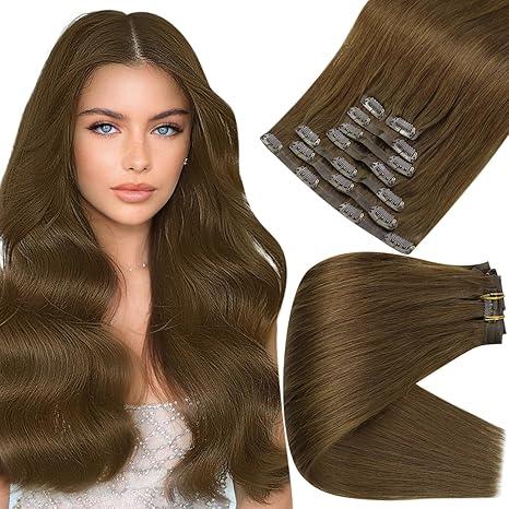 Medium Brown 100% Remy Human Hair（#4）