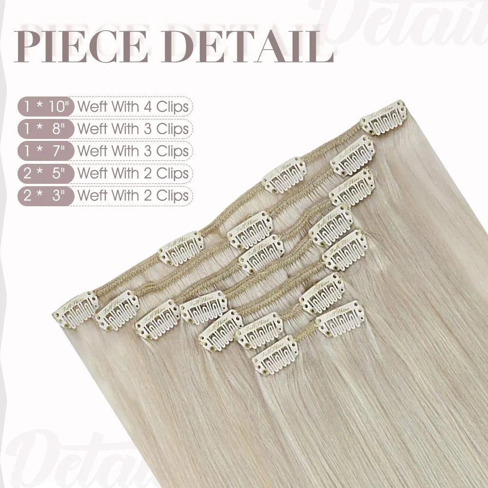 Ice Blonde 100% Remy Human Hair（#1000 ）