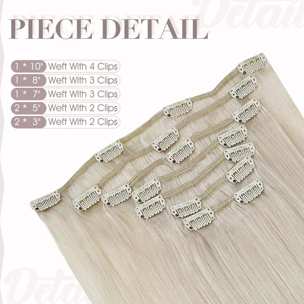 Platinum Blonde 100% Remy Human Hair（#60）