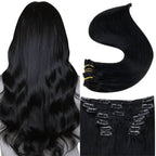 Jet Black 100% Remy Human Hair（#1）