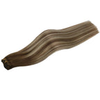 Chestnut Brown Ombre Brown With Blonde 100% Remy Human Hair（#6 60 6 ）