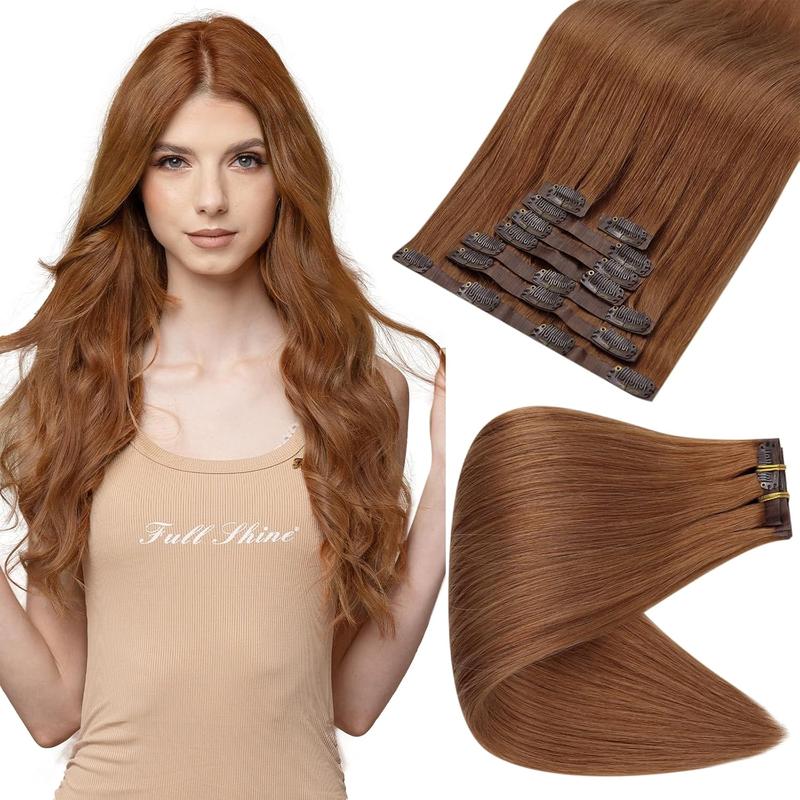Clip in Extensions 100% Remy Human Hair Copper (#330)