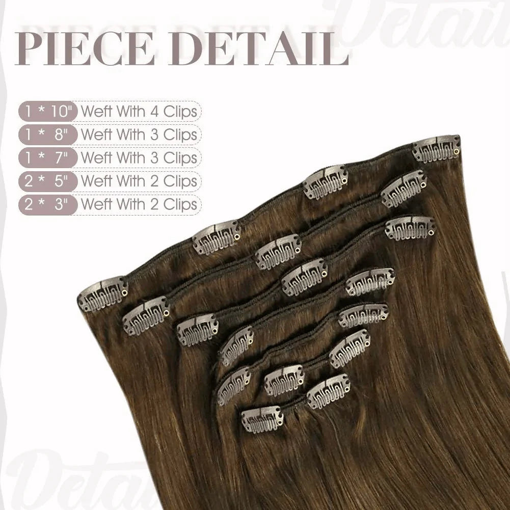 Medium Brown 100% Remy Human Hair（#4）